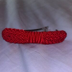 Red Grosgrain Hair Clip Barrette ❤️